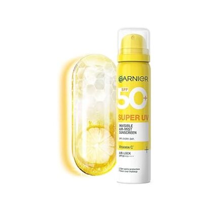 Garnier SuperUV Invisible Air Mist Sunscreen SPF50 PA++++ UVA/B for Broad Spectrum