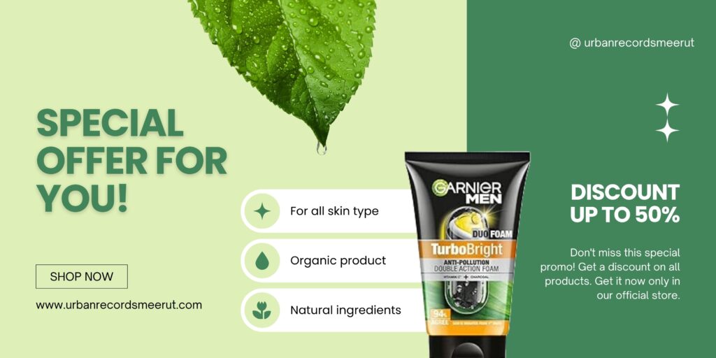 Green Natural Skincare Special Offer Banner