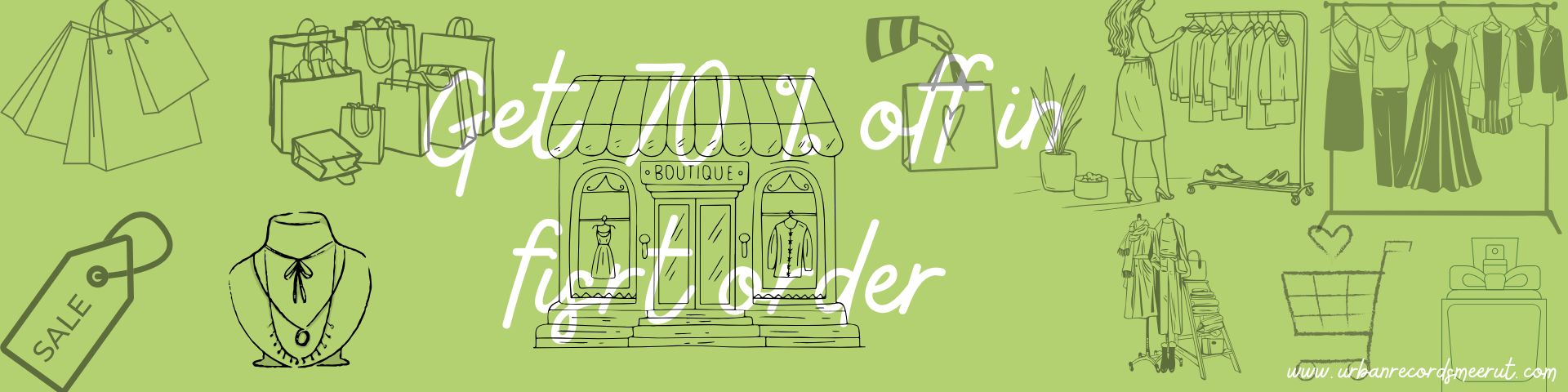 get 70 % off in every order